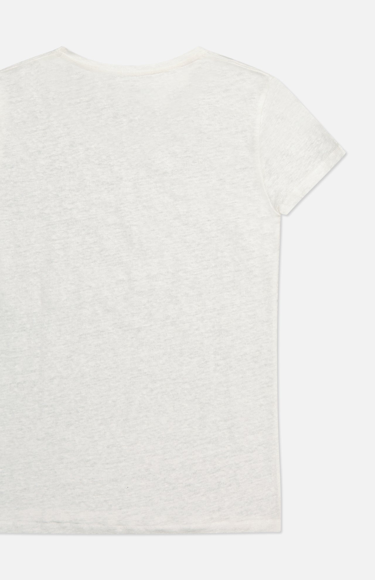 Stretch Linen Short Sleeve Crewneck T-Shirt (7200336183411)
