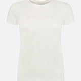 Stretch Linen Short Sleeve Crewneck T-Shirt (7200336183411)