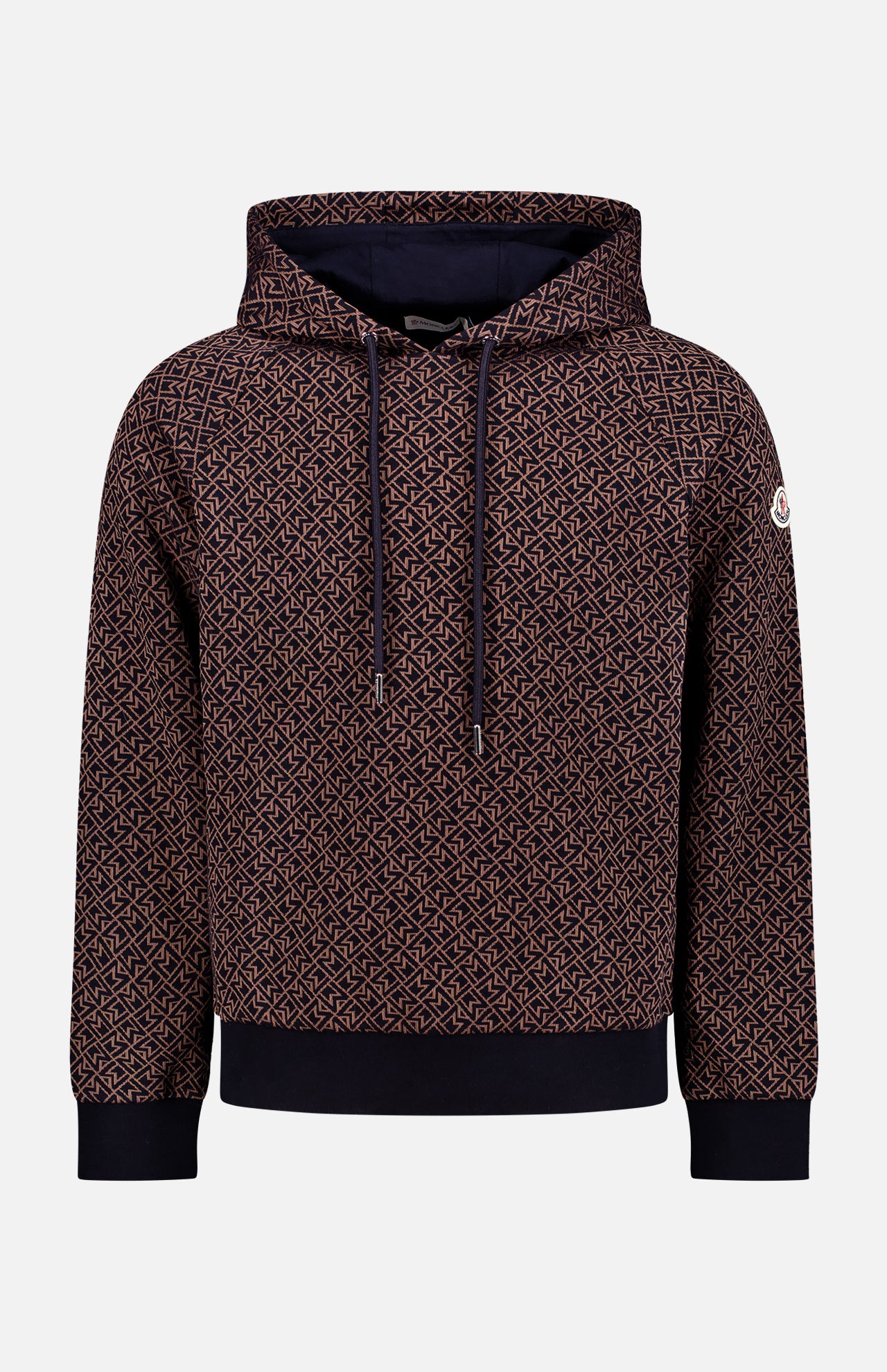 Moncler Jacket Moncler Hoodie Mens XL Logo Patch Hooded Full-zip