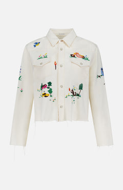 The Super Exs Crop Fray Jacket (14710252372331)