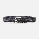 Contrast Woven Leather Belt (14703483421035)