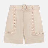 Candy Linen High-rise Crochet Short (14619365212523)