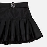 Taffeta Bloom Brooch Mini Skirt (14706339348843)