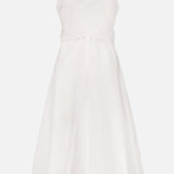 Sleeveless V-Neck Belted Midi Dress (14647604445547)