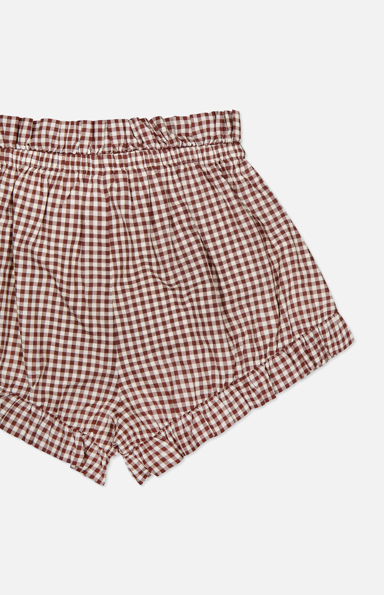 Callie Gingham Frill Shorts (14698104226155)
