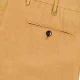 Cotton/Linen Herringbone Flat Front Trouser Pant (14639460090219)