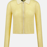 Leva Long Sleeve Zip Polo Sweater