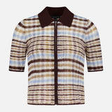 Leva Short Sleeve Zip Polo Sweater