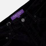 Cotton Flocked Denim Pants