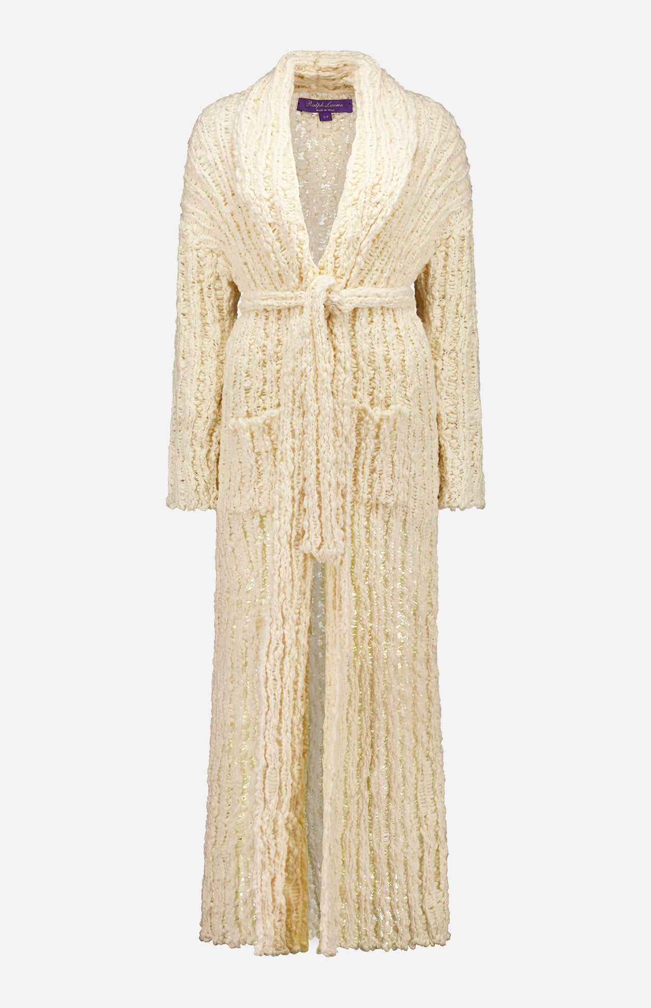 Cream long cardigan sweater top