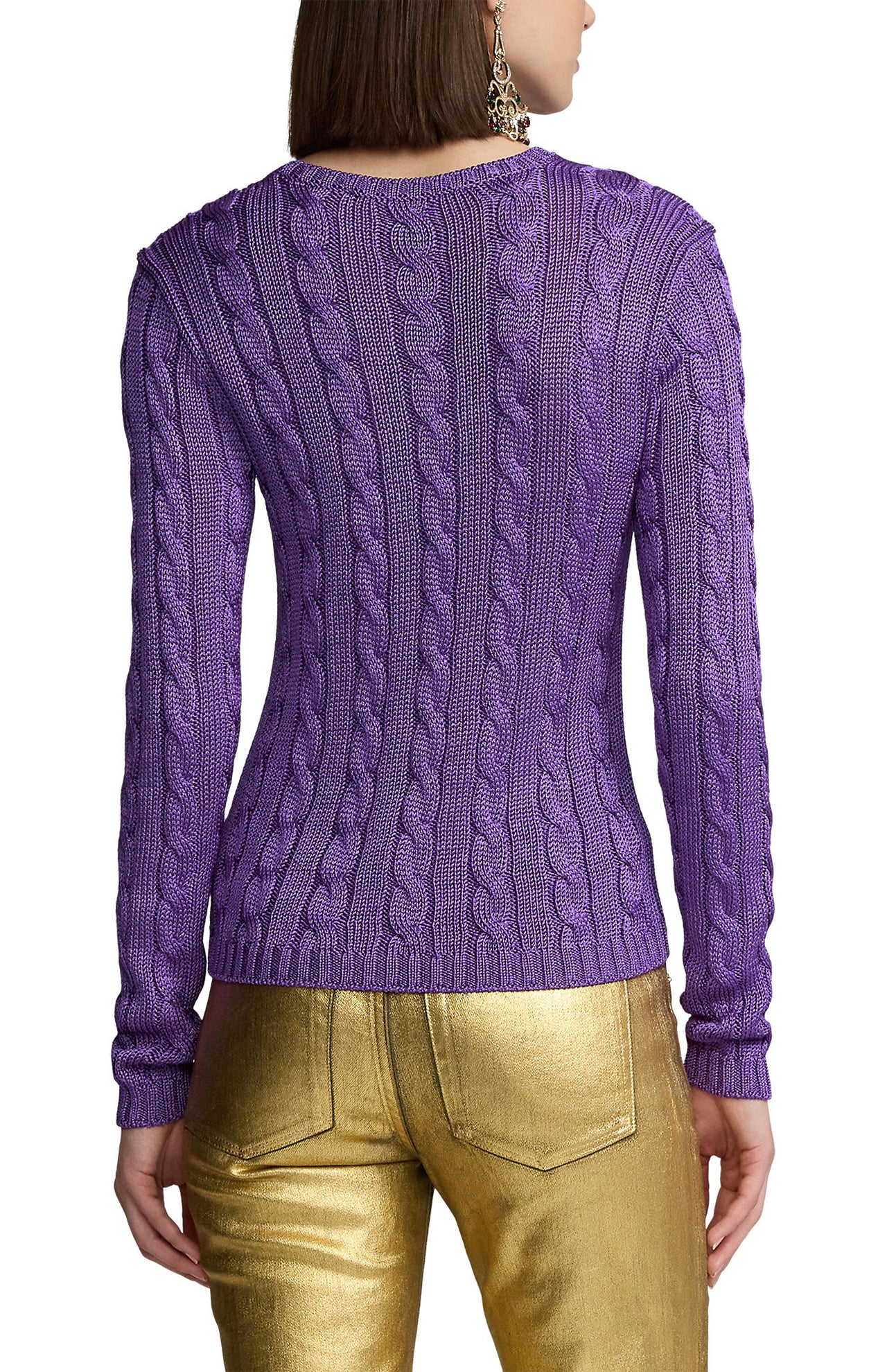 Long Sleeve Cable Knit Pullover (7399220445299)