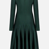Long Sleeve Sheer Details Day Dress (14702931247467)