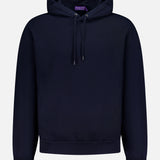 Cotton Cashmere Long Sleeve Hoodie Pullover
