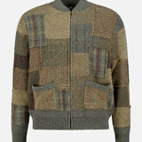 Patchwork Zip Cardigan Sweater (14710248046955)