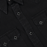 Slim Fit Denim Western Shirt (7182466285683)