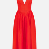 Filippa Plunging Midi Dress (14681357386091)