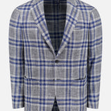 Wool and Silk Plaid Sportcoat (14690370519403)