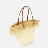 Baby Ombre Basket with Frayed Border Bag (14680748065131)