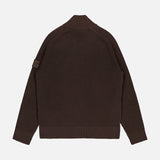 Wool Tonal Patch Zip Up Sweater (14697879961963)