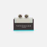 Globe Cage Silver Cufflinks