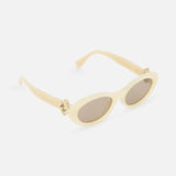 Fendi Oval Beige Sunglasses (14687115182443)