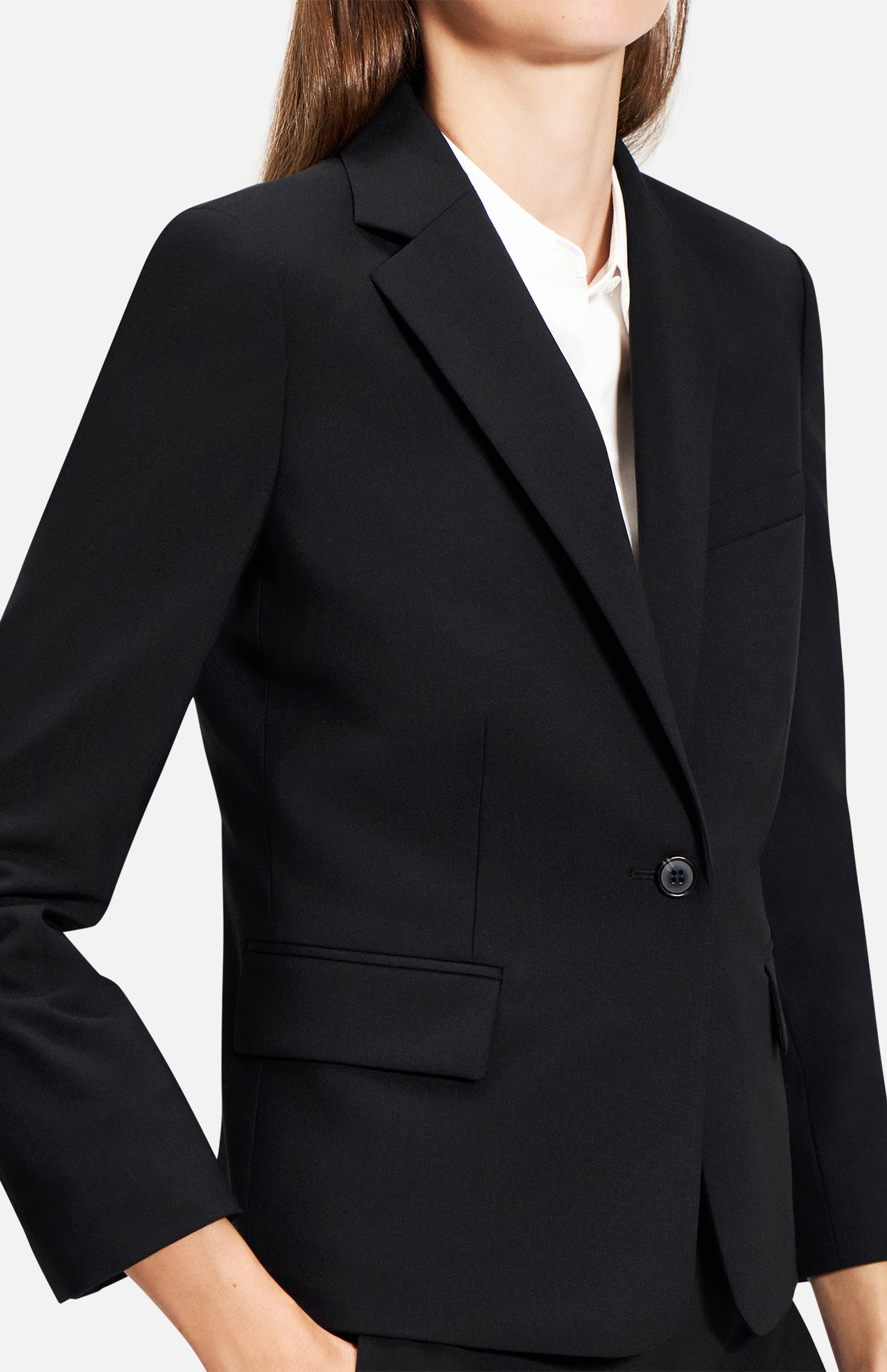 One Button Slim Blazer (14693717475691)