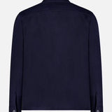 Wool Blend Pocketed Overshirt
