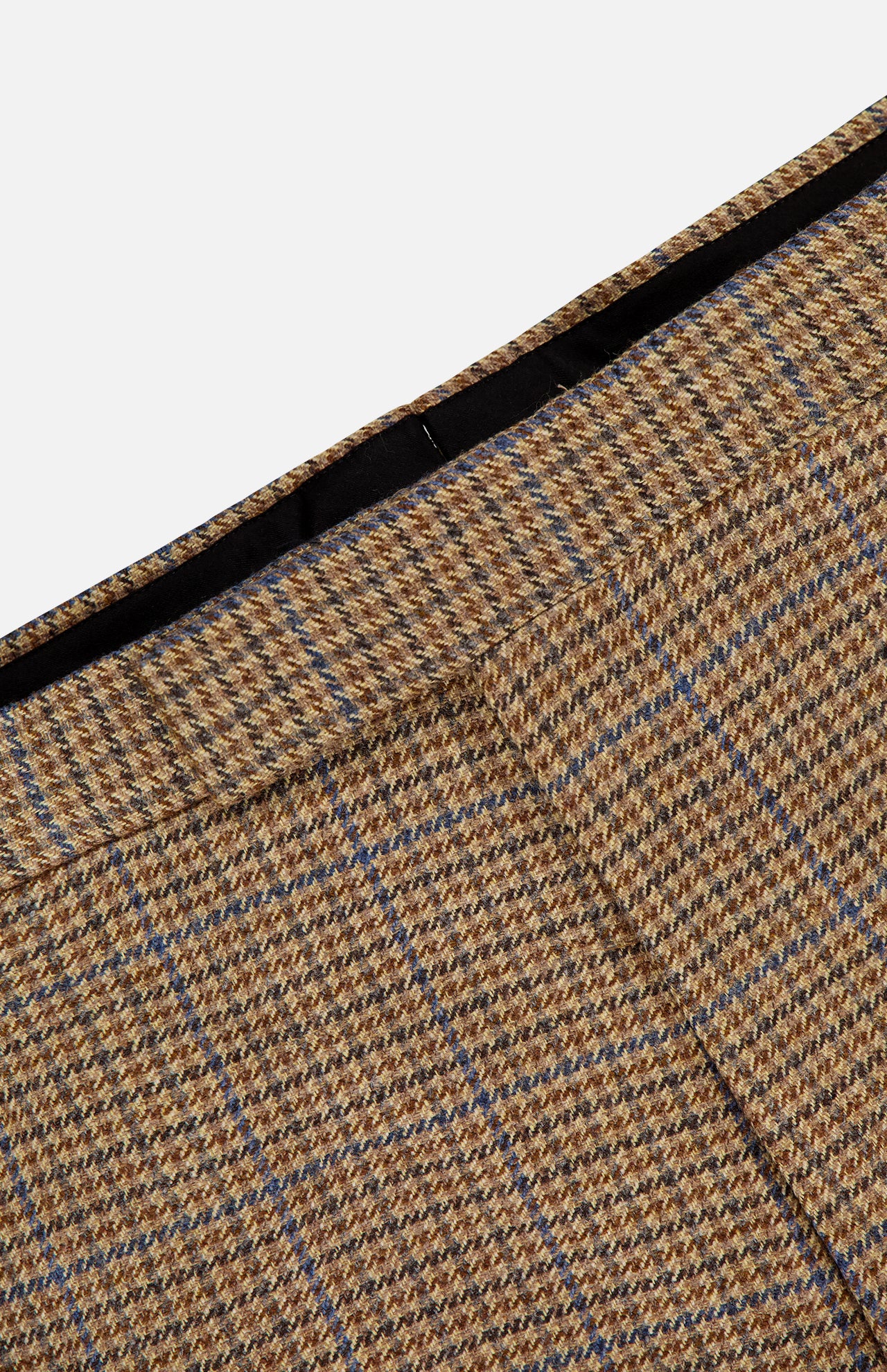 Check Cheviot Tweed Fit 1 Backstrap Trouser Pant (14683784249707)