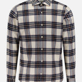 Cotton Cashmere Plaid Shirt