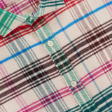 Cotton Tencel Multicolored Plaid Shirt