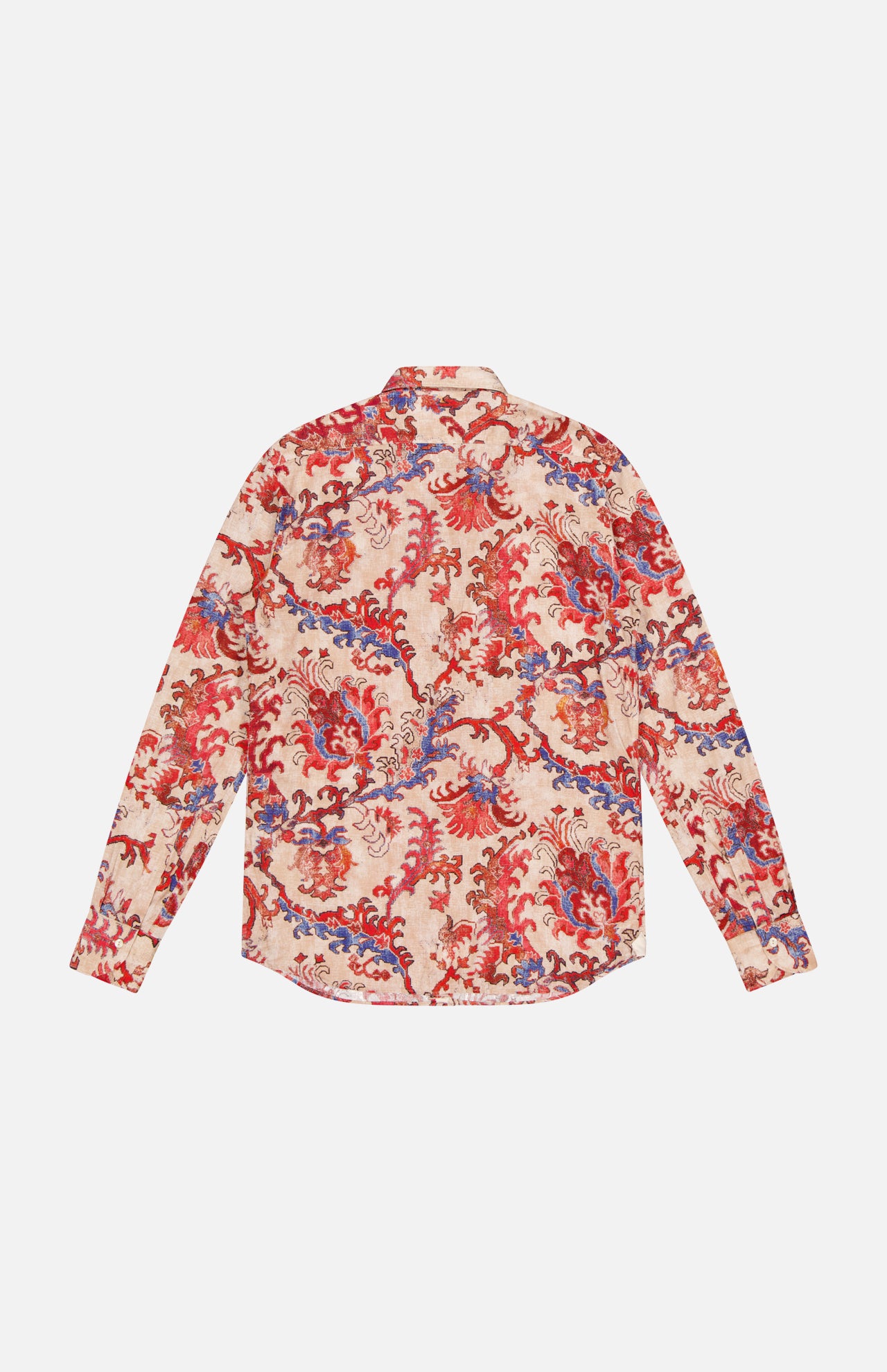 Ikat Tapestry Print Long Sleeve Shirt (14639776366955)