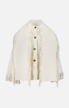 Oversized Fringed Scarf Jacket (14725750358379)