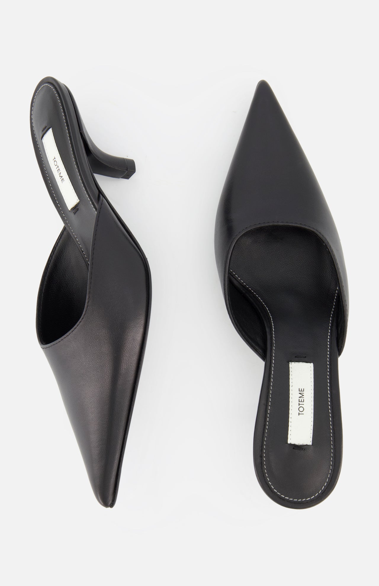 Sharp Nappa Heeled Mules (14725750129003)