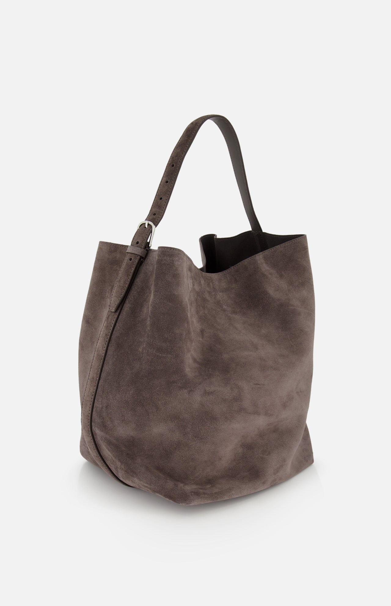 Suede Belted Tote Bag (14725749637483)