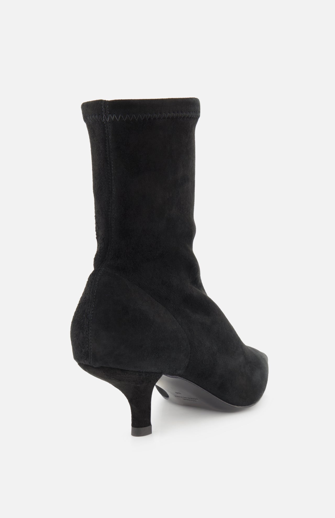 Suede Heeled Sock Boot (14725750063467)