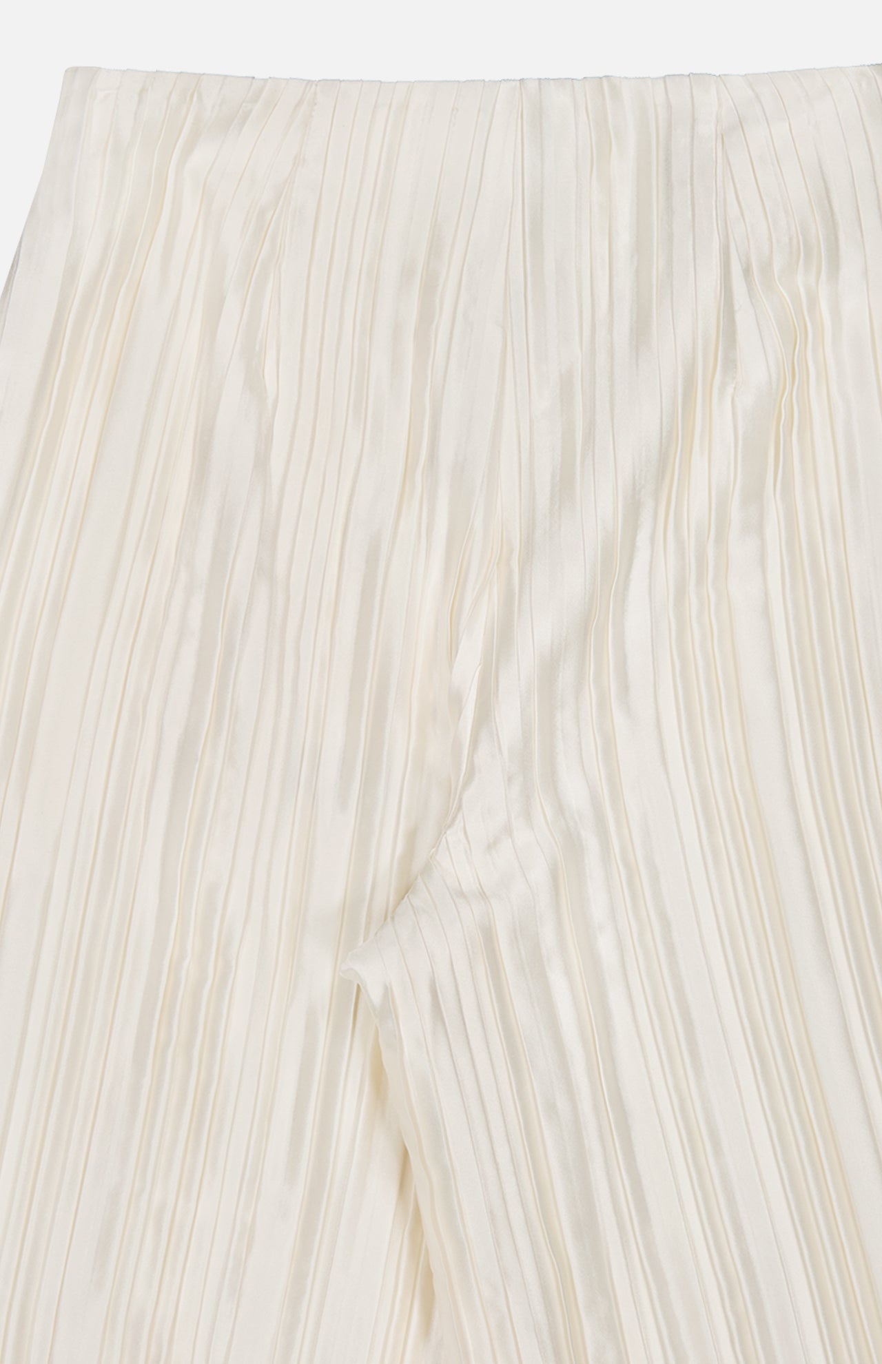 High Waisted Knife Pleat Silk Pant (14678941303147)