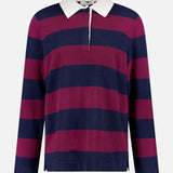 Cashmere Rugby Stripe Polo Shirt (14698340647275)
