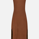 Cashmere Blend Ribbed Midi Dress