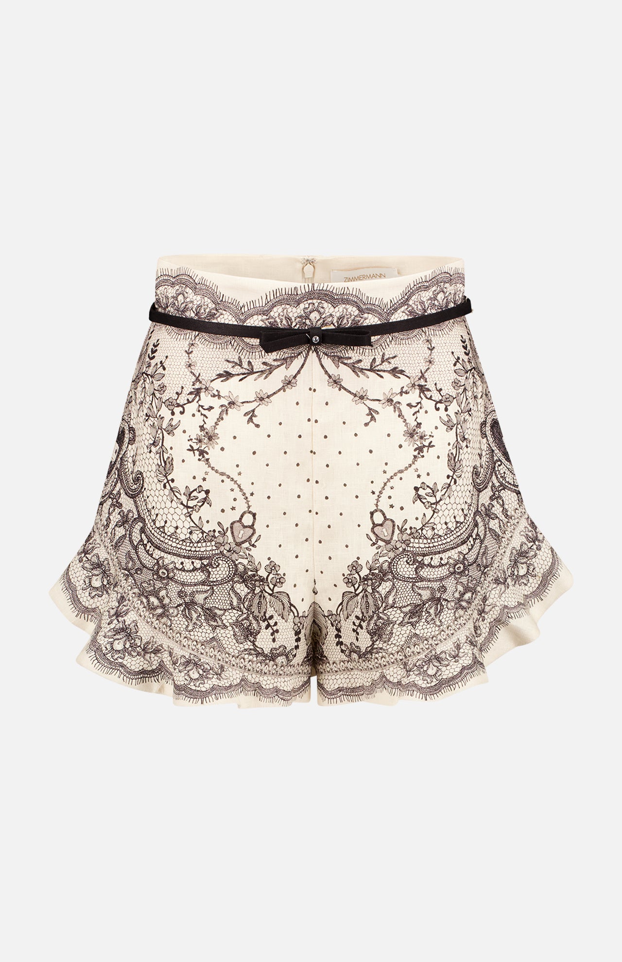 Zimmermann Women s Crush Flat Front Frill Short A.K. Rikk s