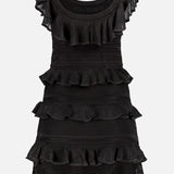 Illuminate Knit Frill Mini Dress (14661260312939)