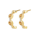Micro Crescent Earrings Diamond Bridges (6632203452531)