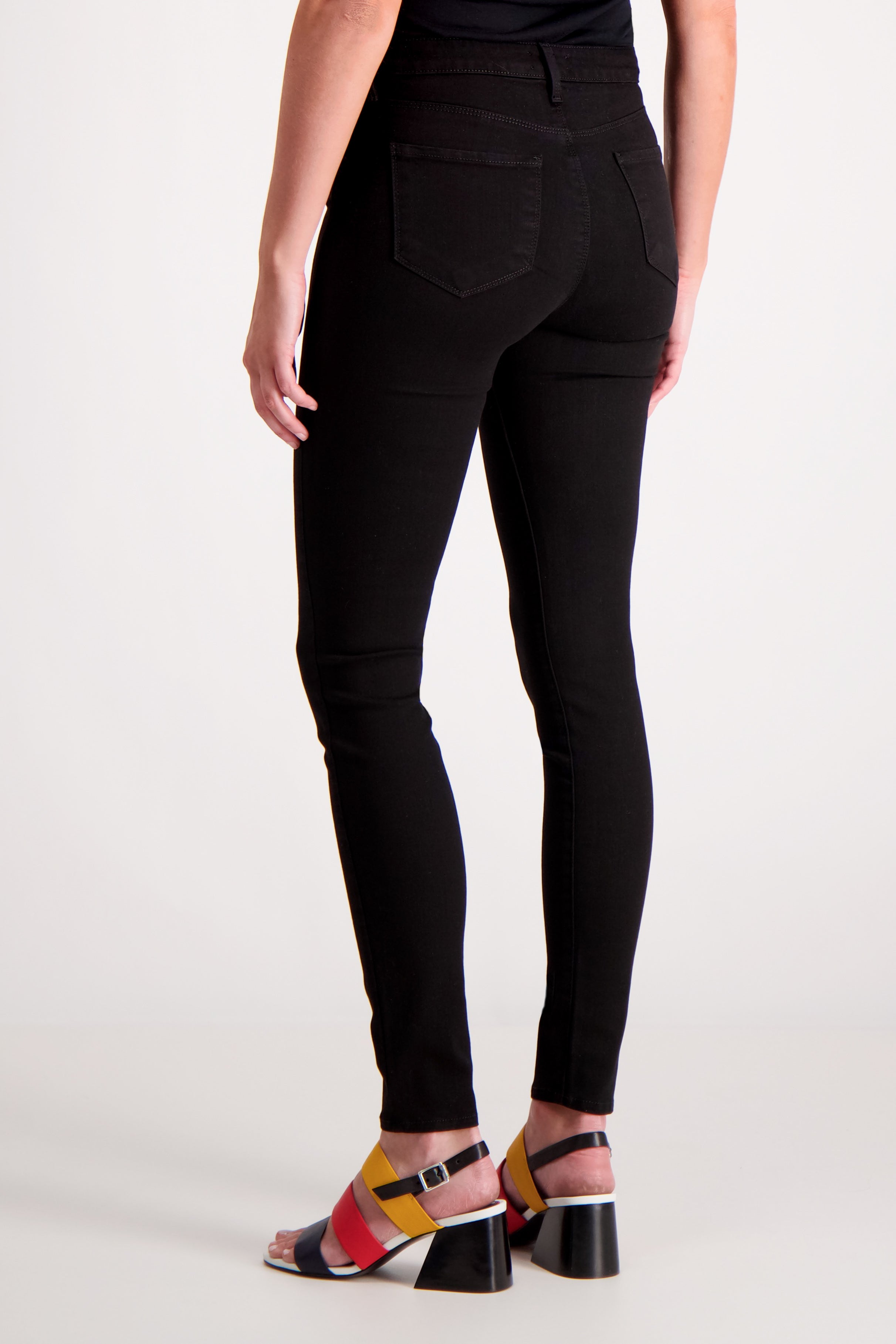 Lagence Marguerite Skinny Noir Back Model Image (600701730827)