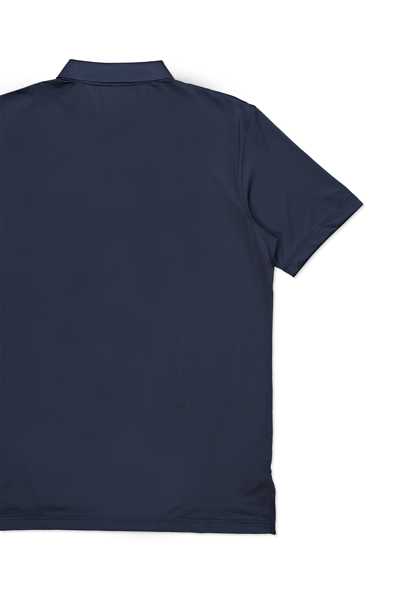 Peter Millar Solid Performance Jersey Polo in Navy - Back Detail Image (6606330462323)