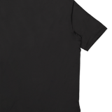 Peter Millar Solid Performance Jersey Polo in Black - Back Detail Image (6606330462323)