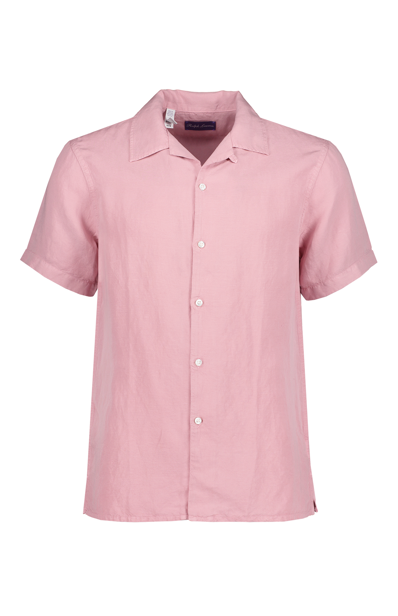 Linen Shirt Ralph Lauren Pink Short Sleeve Shirt Ralph Lauren