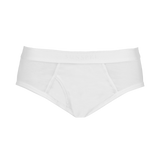 Sunspel Superfine Brief in White - Image on Form (4371184844915)