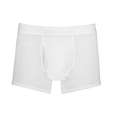 Sunspel Superfine Trunk White Boxers Front Image (4441559859315)