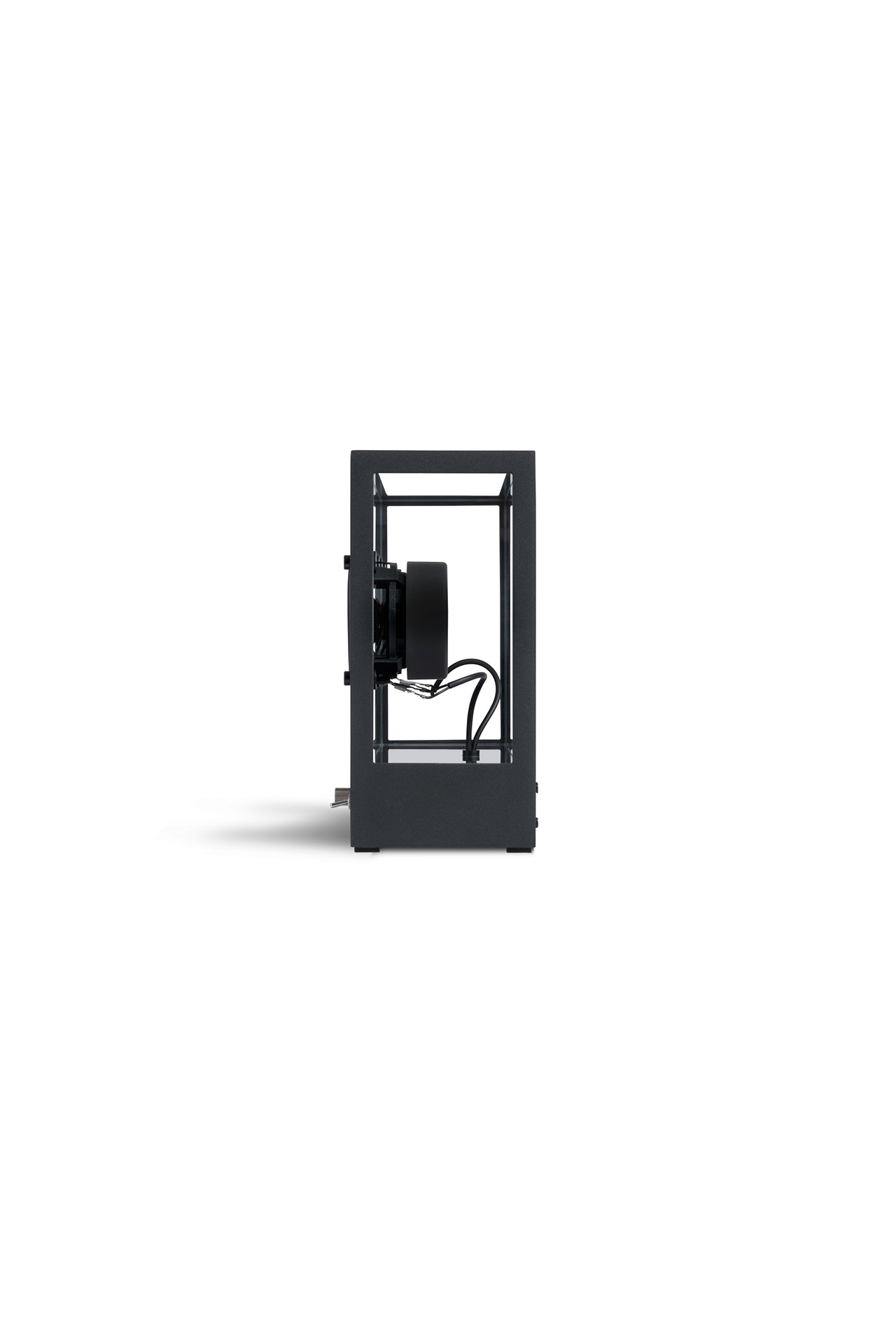 Transparent Small Transparent Speaker Black Side Profile Image (4634560266355)