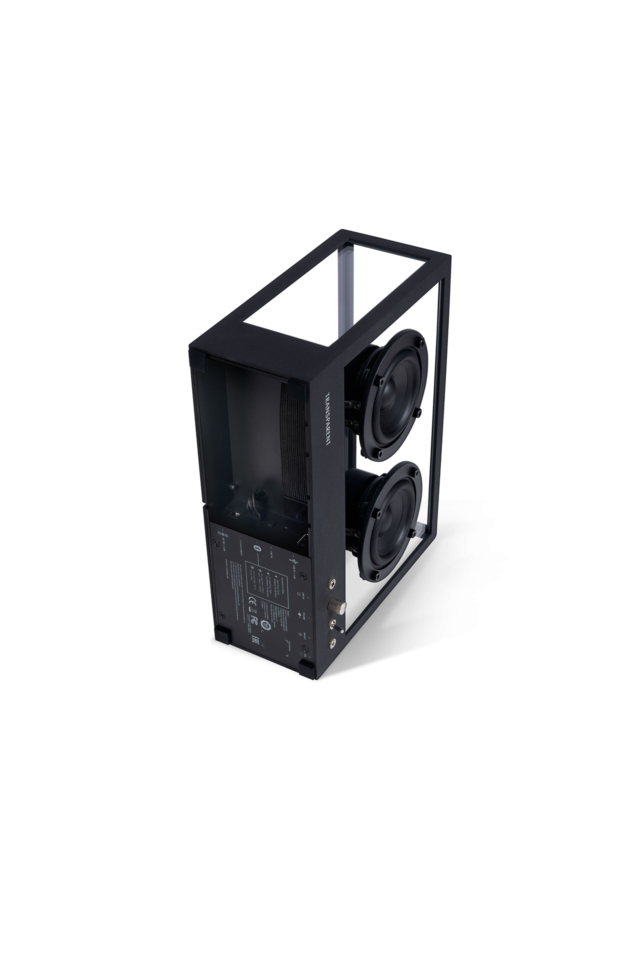 Transparent Small Transparent Speaker Black Bottom Detail Image (4634560266355)