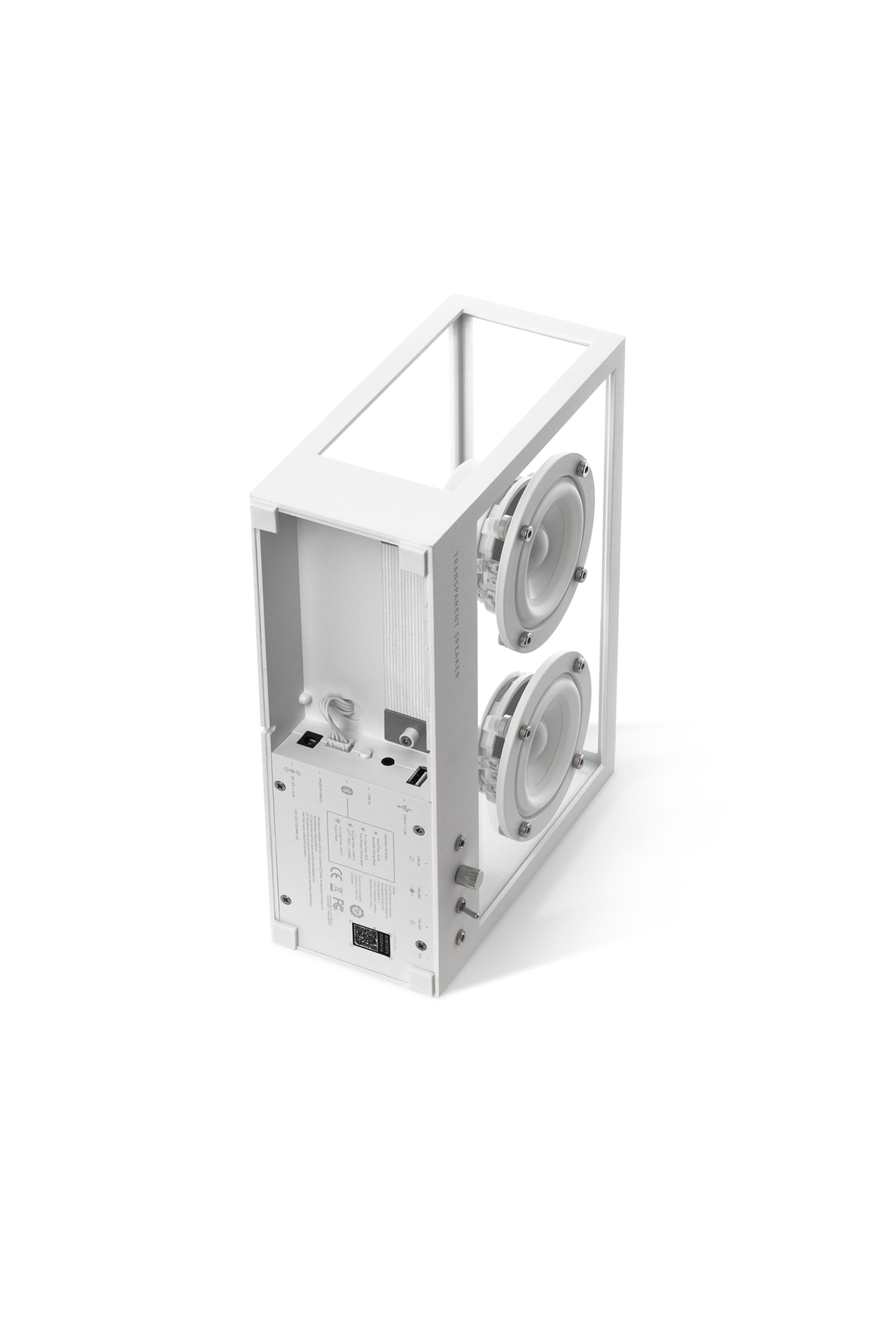 Transparent Small Transparent Speaker White Bottom Detail Image (4634560266355)